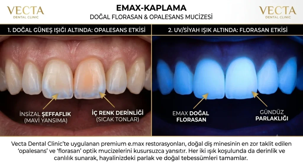 Emax Kaplama Doğal Florasan Opalesans Mucizesi