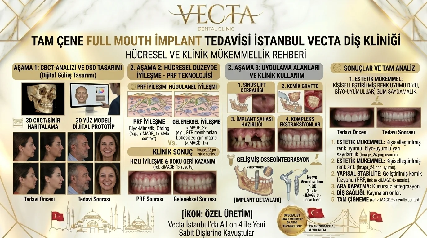 Tam Çene Full Mouth İmplant Tedavisi istanbul Vecta Clinic