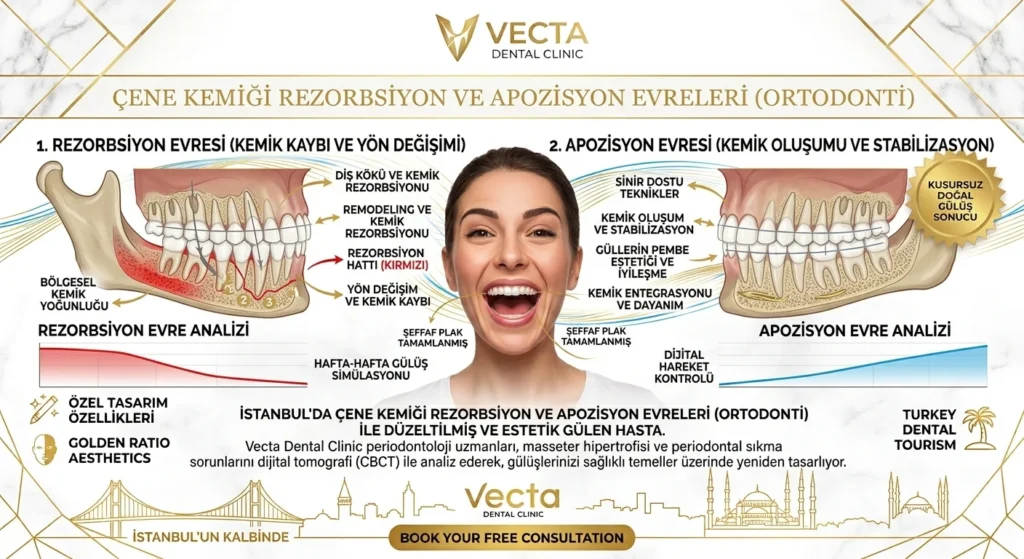 Çene Kemiği REzorbsiyon ve Apozisyon Evreleri Ortodonti