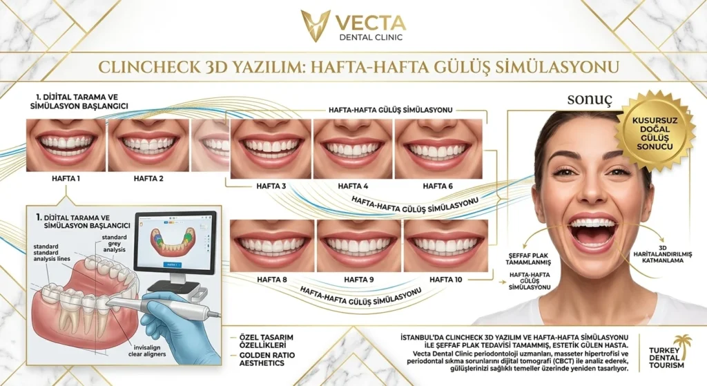 clincheck 3d yazilim hafta hafta gulus-simulasyonu