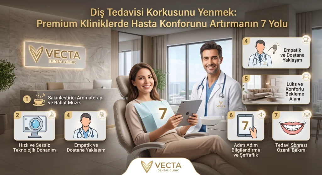 Diş Tedavisi Korkusunu Yenmek: Premium Kliniklerde Hasta Konforunu Artırmanın 7 Yolu